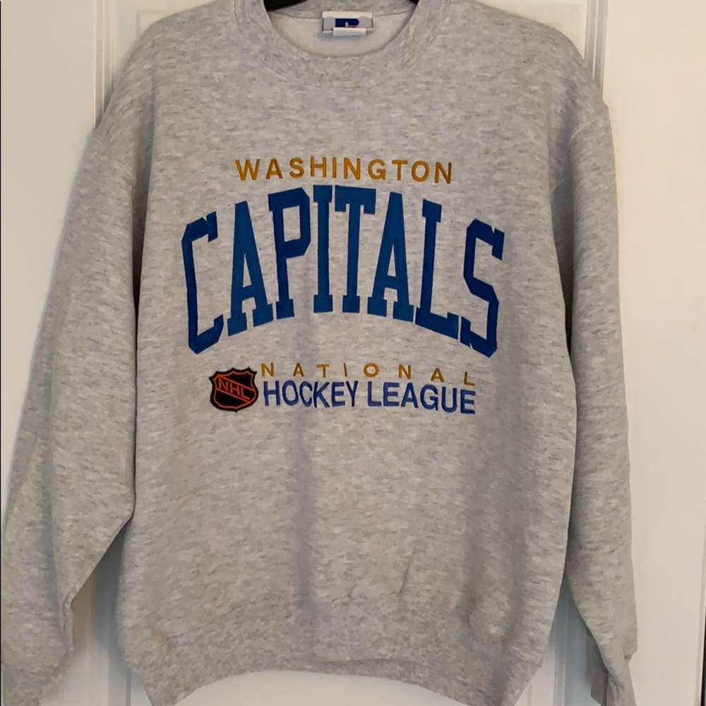 Vintage capitals crew neck sweatshirt